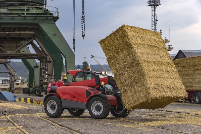 It is versatile with various attachments like forks and buckets.